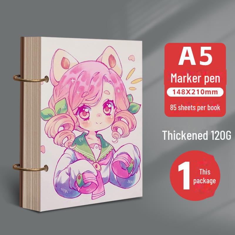 Detachable Loose-Leaf Sketchbook: A5, A4, 32K, 8K, 24K, 4K for Watercolor, Marker, and Kindergarten Art