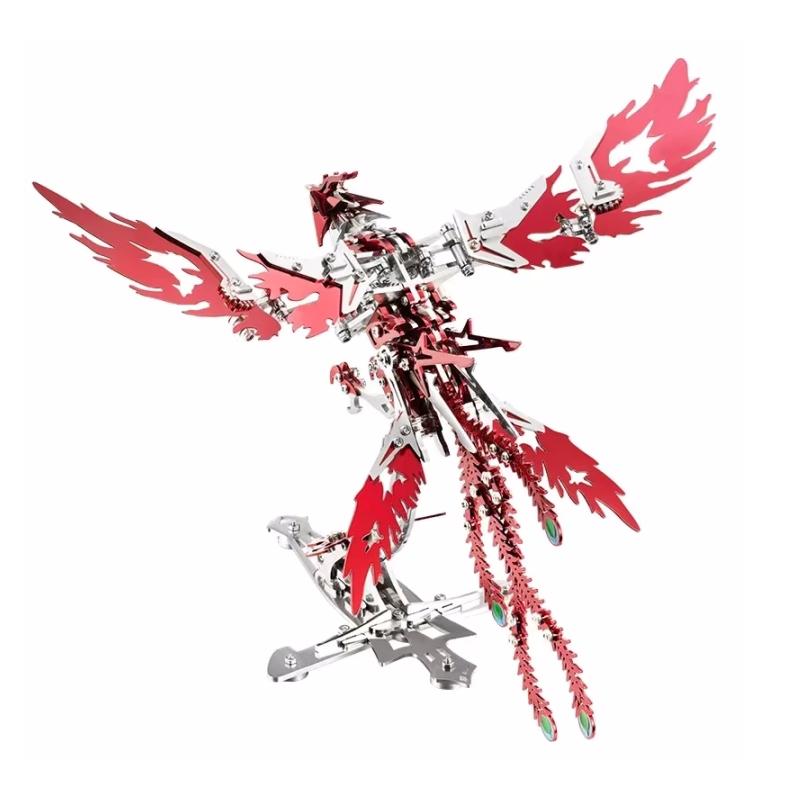 Children'S Puzzle Adult Gift 3D Puzzle Punk Mechanical Phoenix Diy Creative Assembly Metal Model Kit