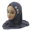 Easy To Wear Girls Instant Hijab Scarf Muslim Hijabs Handmade Flower Amira Lovely Flower Headscarf Turban for 2-6 Years Kids