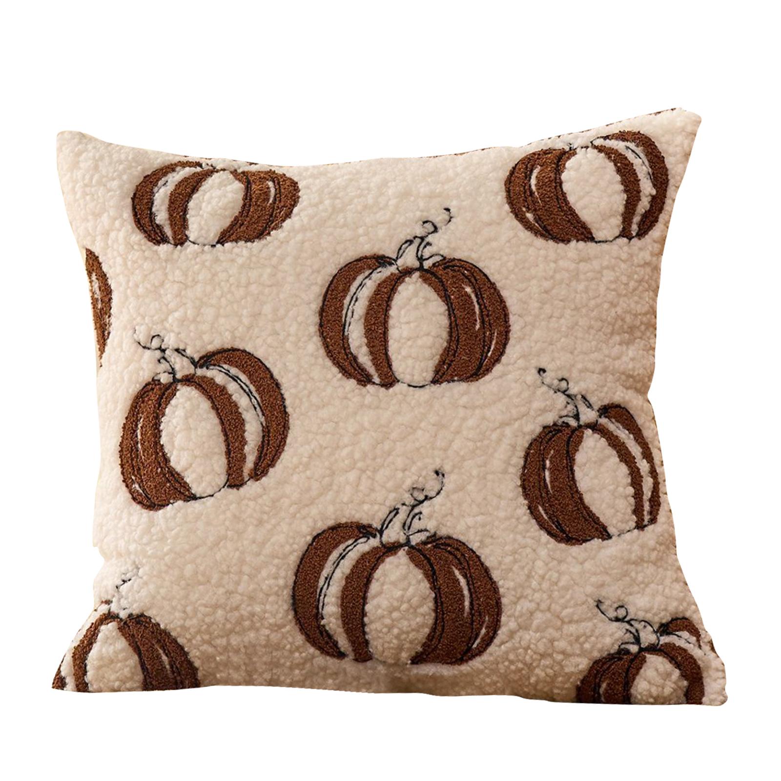 

Teddy Pumpkin Pillowcase, Holiday Decorative Plush Pillowcase. Suitable For Sofas, Bedrooms, Living Rooms, Backrests, And Lumbar Pillows. One Size