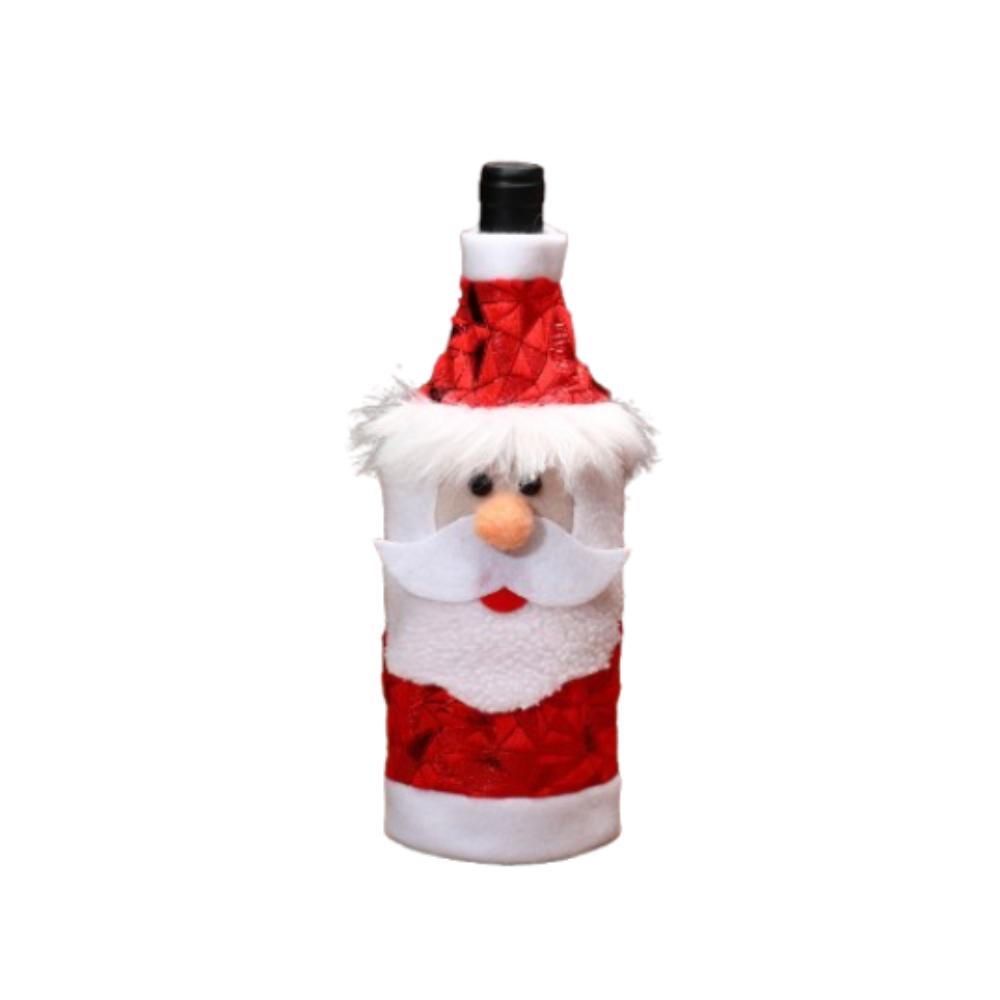 2pcs Cartoon Christmas Wine Bottle Cover Merry Christmas Decorations Home Xmas Decor