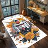Gundam Bedroom Rug Large Area Non Slip Washable Carpet Gamer Room Decor