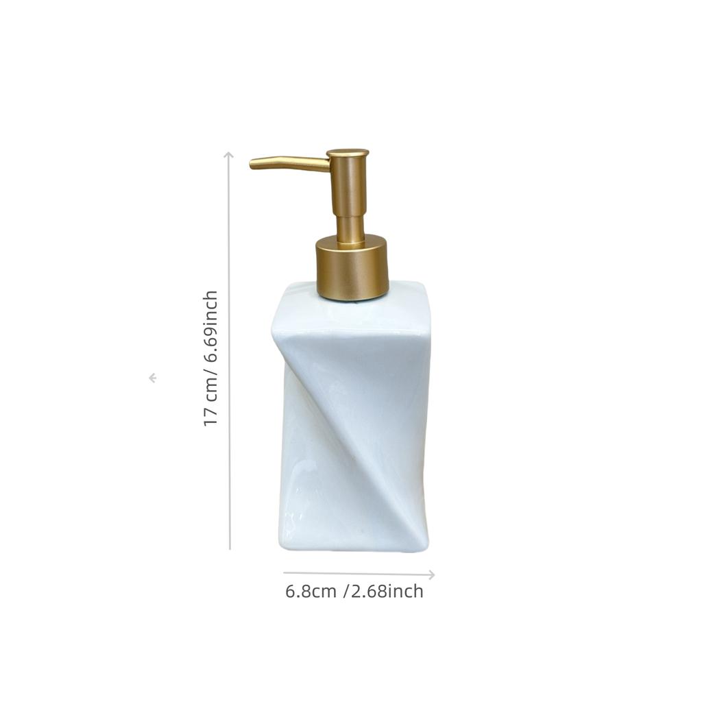Creative Irregular-shaped Ceramic Lotion Bottle Hotel Soap Shower Gel Refill Bottle Portable Soap Dispenser Bathroom Accessory