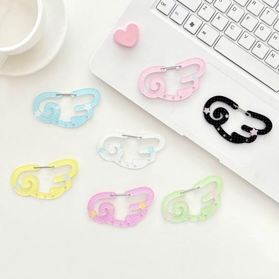 Acrylic Keychain Hook Clip Lightweight Pendant Decoration Key Bag Car Charm Key Chain Backpack Accessory
