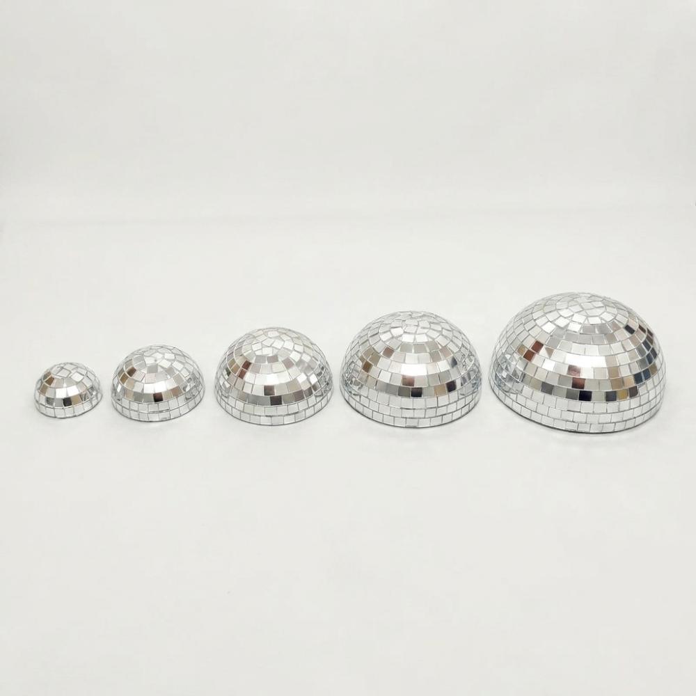 5Pcs Metallic Mirror Disco Ball Wall Art Glittery Dome-shaped Disco Wall Decor  Interior Design 5Pcs