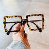 Oversized Eyeglass Frames For Women Trendy Blue Light Blocking Big Square Reading Glasses Men Transparent Fashion Eyewear +1.75