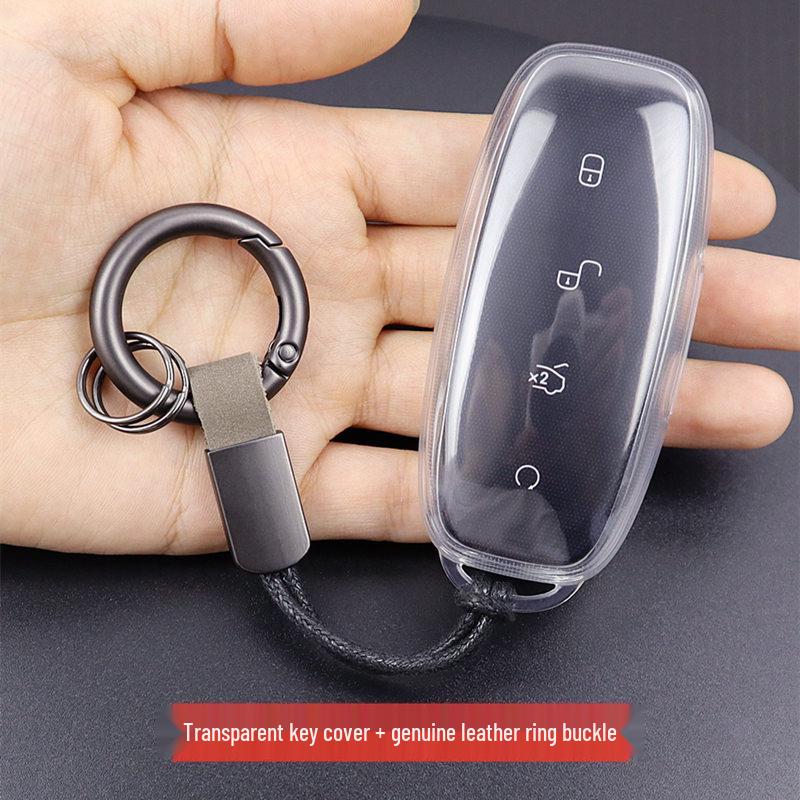 Denza D9/N7/N8 Transparent Car Key Cover with Full Coverage