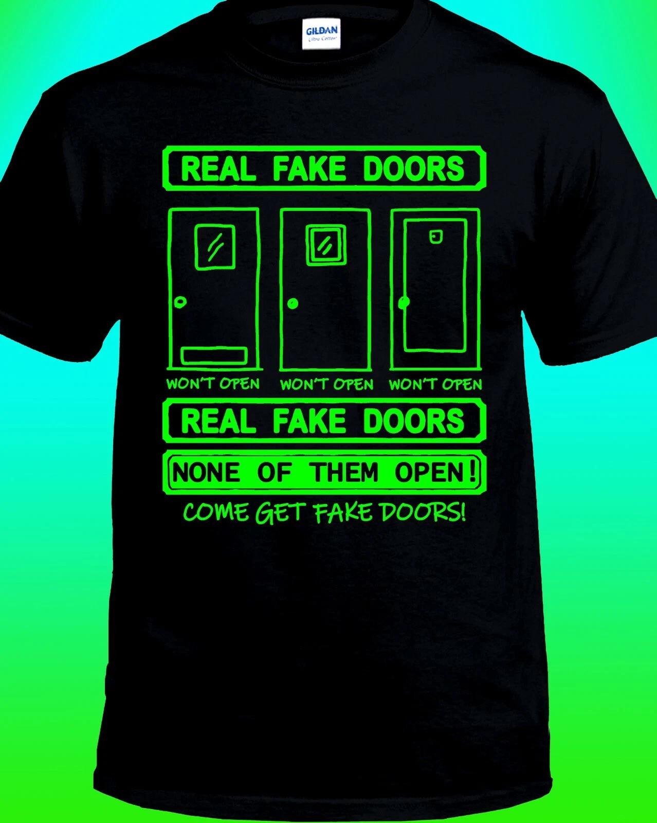 Real Fake Doors T-shirt 2XL