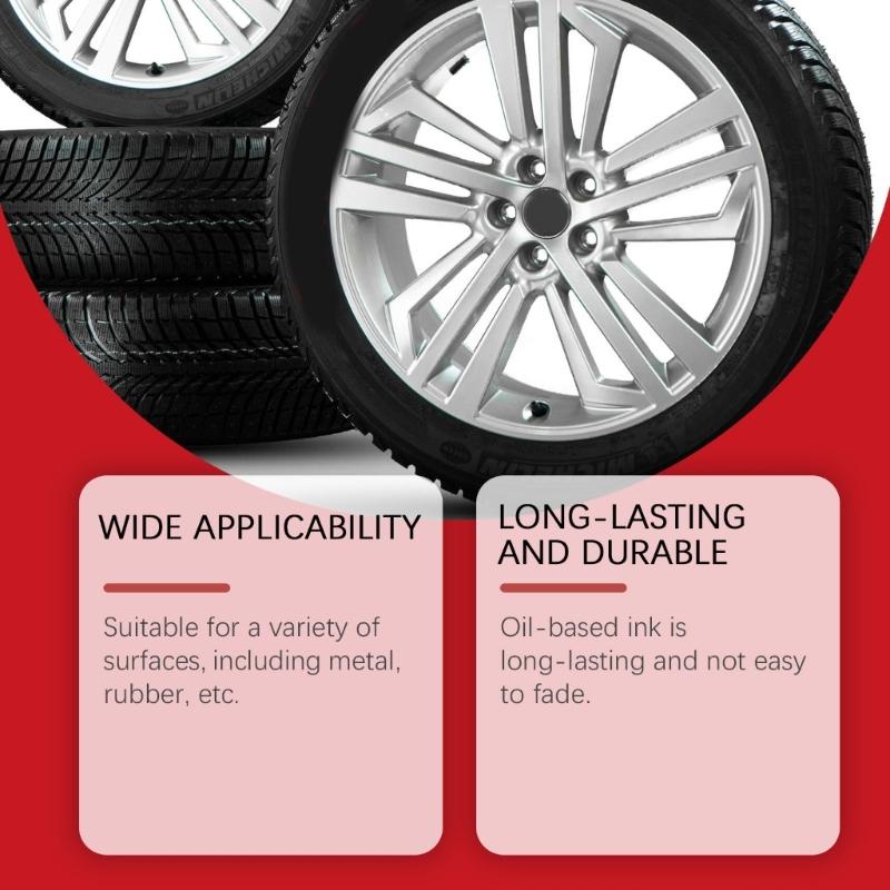 Abrasion Resistant Tire Paint Labeling Markers Tool Fade Proof Long Lasting High Coverage Markers For Bike Maintenance