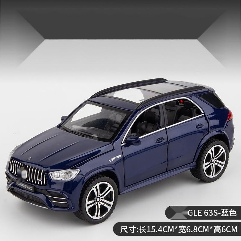 1:32 AMG GLE 63S SUV Alloy Car Model Diecast Pull Back Metal Vehicles Simulation Model Car Interior Ornaments Gift