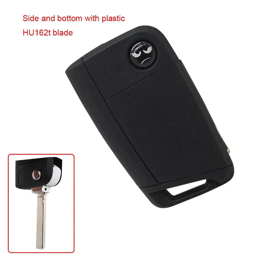 Cocolockey Fernbedienung Klappschlüssel Hülle Für Vw Polo Golf7 Mk7 Tiguan Für Skoda Octavia Kodiaq Karoq Für Seat Ateca Auto Zubehör