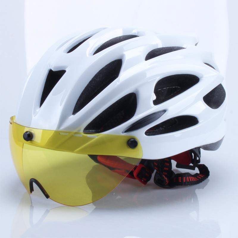 Bicycle Helmet Windshield Integrated Mountain Road Cycling Hat Men's and Women's Safety Helmet Equipped with Ultra Light Equipment