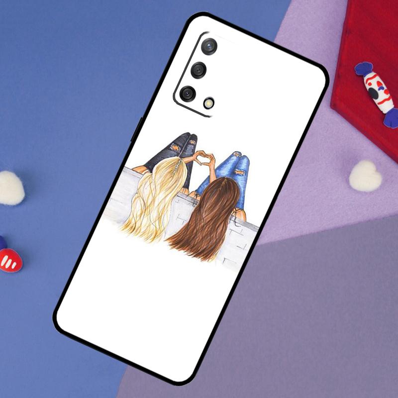 

Лучшие Друзья BFF Парный Чехол Для Oppo A17 A60 A40 A80 A16 A76 A96 A98 A58 A78 A18 A38 A57 A74 A54 A94 A15 A5 A6 Pro OPPO A91