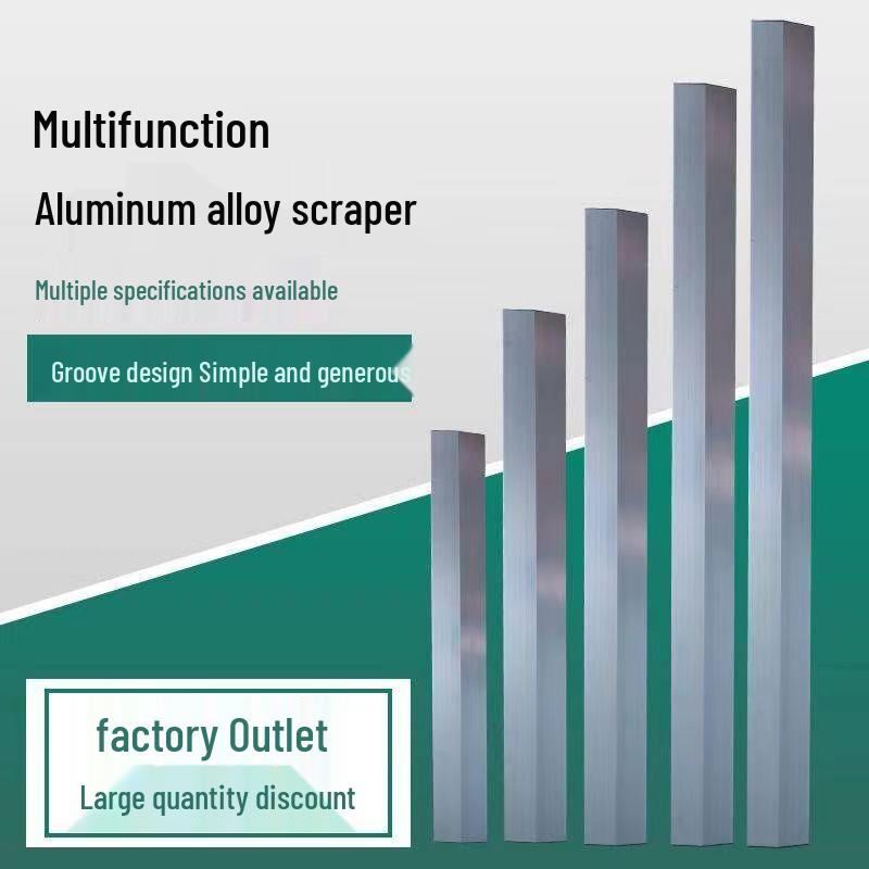 Aluminum Alloy Multi-Purpose Scraper and Corner Ruler for Plastering and Wall Leveling