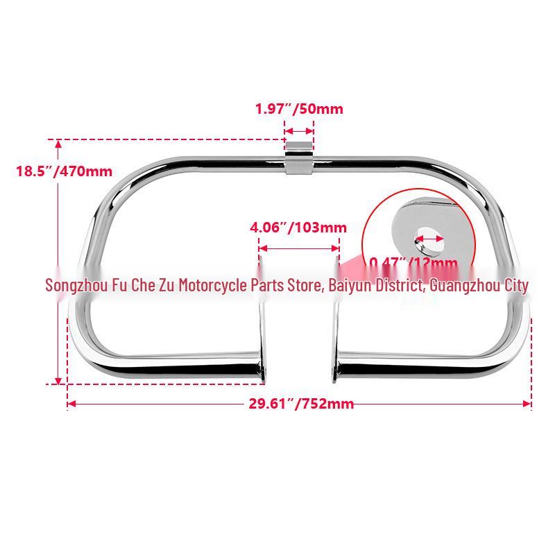 Compatible with Yamaha ROAD STAR XV1600 XV1700 Front Bumper Guard 1999-2024