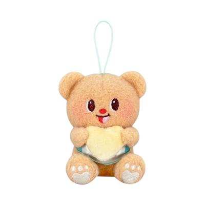 Butterbear Colorful Heart Mascot (4 Types In Total) Official Character Goods Approx. 10cm (Yellow Heart)
