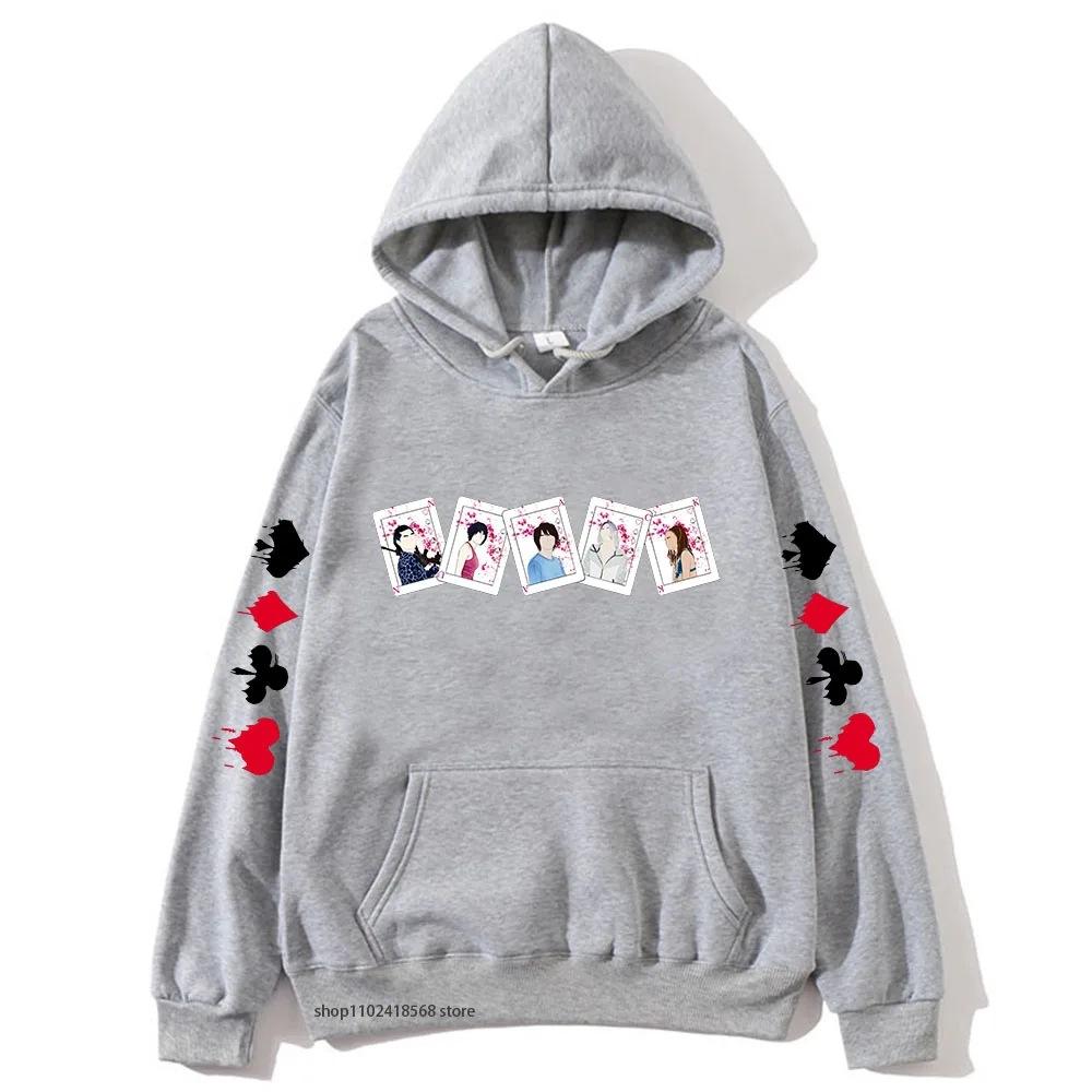 Mikiny Alice In Borderland pro muže ženy postavy karty podzim zima fleece streetwear