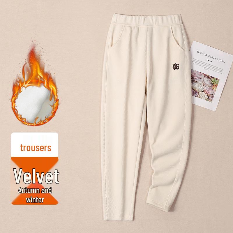 

Pitaya Plus Velvet Thickened Women s Winter Cotton Harem Sweatpants - Soft, Warm, Loose, Slimming Carrot Pants 2XL