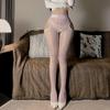 Horse Oil Glossy Open-Crotch Silk Stockings, 8D Ultra-Thin, Plus Size, Transparent, Silky Intimate Wear, Four-Way Open-Crotch.