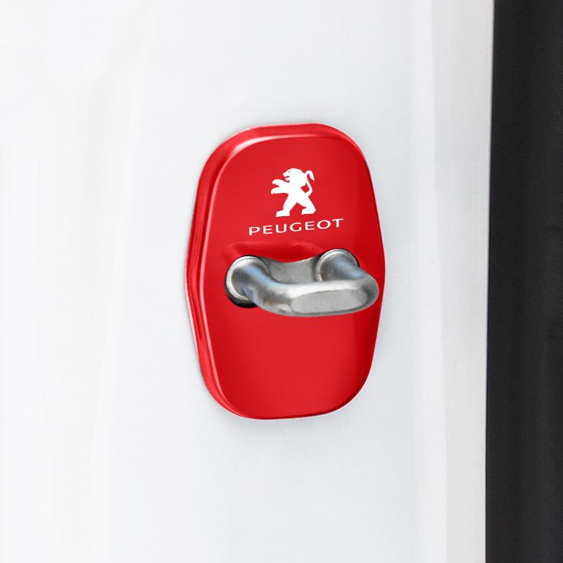 4PCS Car Antirust Door Lock Cover Accessories For Peugeot H 5008 408 308 Landtrek 208 2008 3008 Rifter 508 4008 e-Expert e-TRAVELL