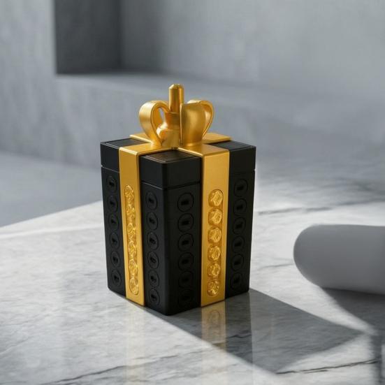 Sturdy 3D Printed Gift Cases Puzzle Box with Hidden Storage Compartment for Pranks And DIY Assembly Boxes Party Surprises, Reusable Integrated