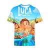 2026 Disney Movie Luca Clothes Children Summer 3d Printed Cartoon Short Sleeves Tops Tees