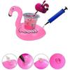 14 Pack Flamingo Inflatable Drink Holder Drink Pool Floats Cup Holder Floats Inflatable Floating Coasters Float Coaster For Pool Party Water Fun
