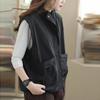 Hooded Women's Vest Spring and Autumn Jacket Women's Casual Tooling Loose Retro Vest Waistcoat