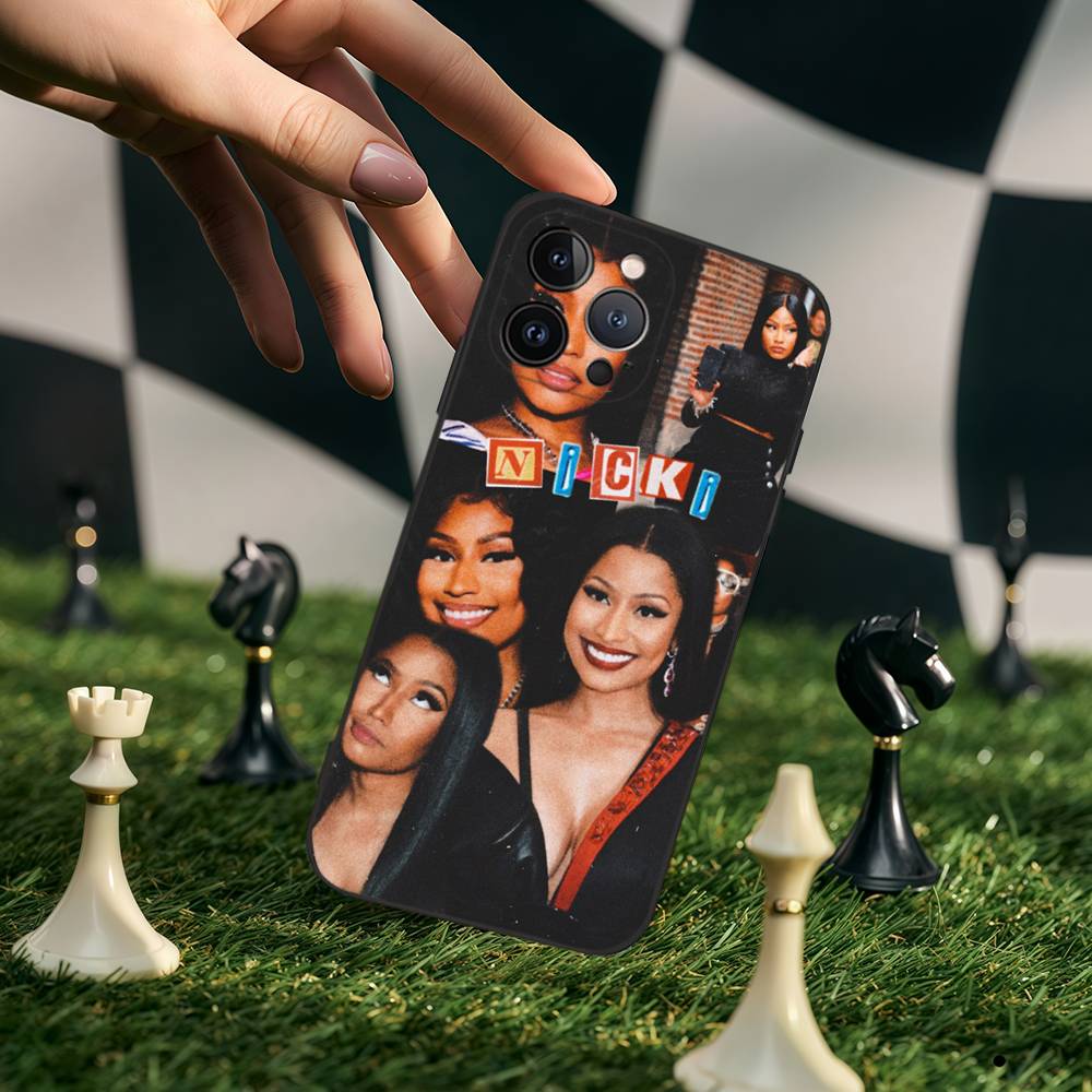 Singer N-Nicki M-Minaj Phone Case For IPhone 17 Pro Max 16 15 14 13 12 11 Plus Mini Silicone Black TPU