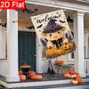 2D Flat - 2D Flat Halloween Highland Dairy Farm Flag_4-28X40 Inches Outdoor Garden Flag Double-Sided Home Decoration Courtyard Decoration Outdoor Deco