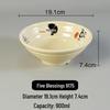 Melamine Ramen Bowl: Porcelain-Like, Large Mala Tang Soup & Noodles Bowl for Wontons & Luosifen