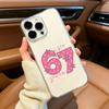 SS Fashion Six Seven 67 Phone Case For iPhone17,16,15,14,13,12,Pro Max,16/15/14 Plus  XS Soft Silicone Transparent Cover