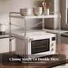 Countertop Microwave Rack with Metal Frame Long-Lasting Kitchen Appliance