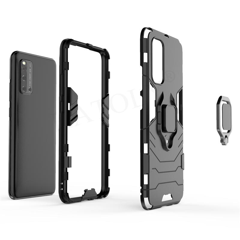 Für Vivo V19 Hülle Abdeckung Für Vivo V17 V15 V11 Pro Magnetischer Ringhalter Silikon Panzer Handy Bumper Rückseite Abdeckung Hülle Für Vivo V19