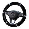 Car Steering Wheel Cover Plush Imitation Diamond Female No Inner Ring Elastic Belt Cover