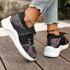 Lightweight Breathable Knitted Sneakers Women Fashion Colorful Striped Casual Shoes Woman Comfort Non Slip Running Sports Shoes