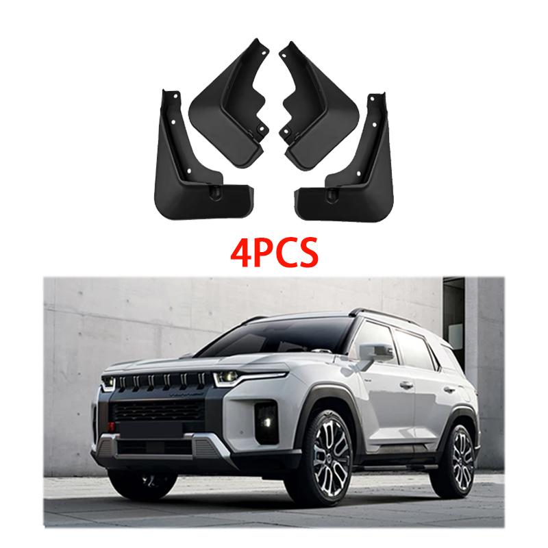 

Автомобильные крылья для KGM SsangYong Torres Аксессуары J100 Автомобильные брызговики Подкрылки Передние Задние Защитные щитки от грязи Грязезащитные щитки Инструменты 4PCS