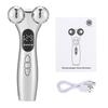 Beauty Face Lifting Device 4D Vibration Roller Massager Improve Dark Circles EMS Micro Current Firming Skin Double Chine Remover