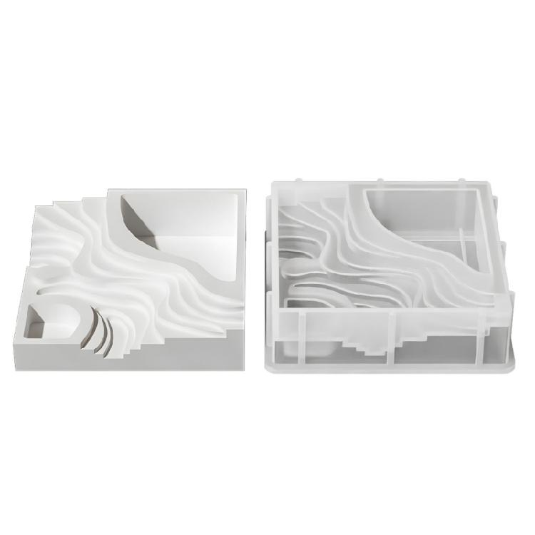 User Friendly Terraced Landscape Mold Home Decoration Mold For Succulent Gardens Craft Projects Safe Family Use 1