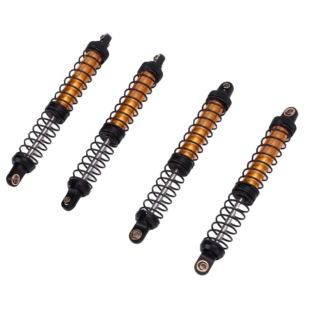 4pcs 110mm RC Shock Absorber Damper Dual Stage Spring Shocks for 1 10 RC Crawler Car Upgrade Parts Gold