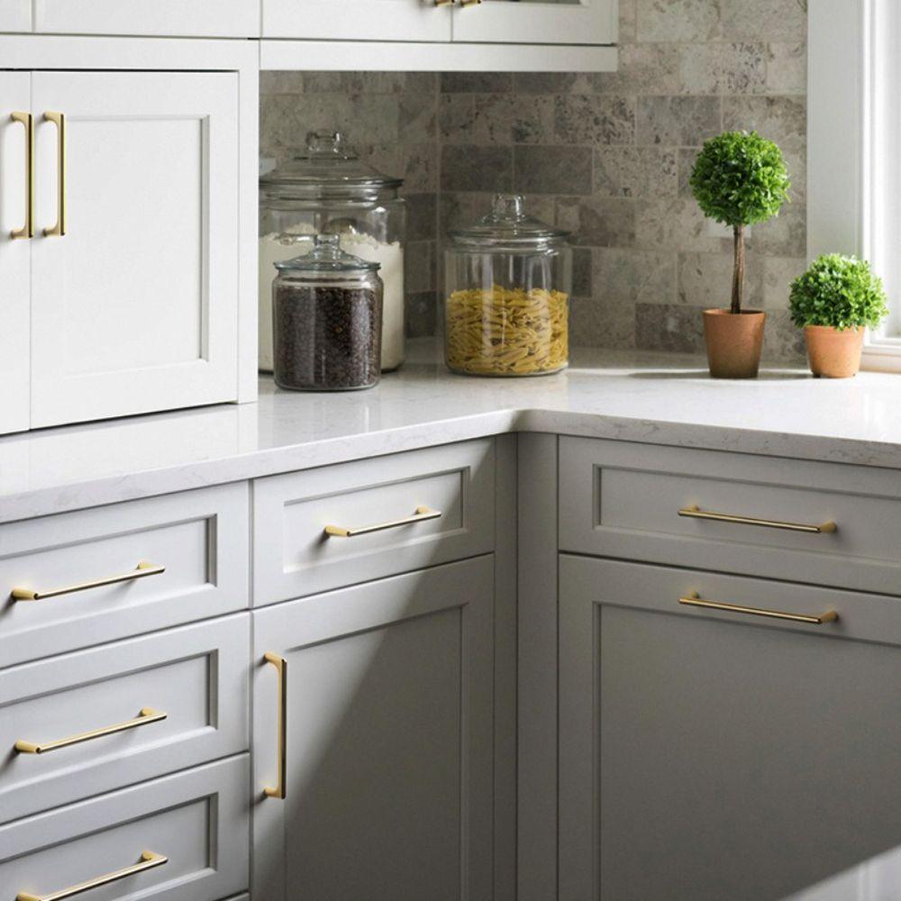 Zinc Alloy Cabinet Handles Gold Furniture Handles Durable Cupboard Pulls Wardrobe