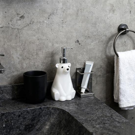 Soap Dispenser Hand Dish Soap Pump Bottle Polar Bear Design Holiday Hand Soap Dispenser Kitchen Countertop Decoration