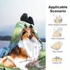 1PC Dog cute printed blanket, all season lightweight home office outdoor nap multifunctional blanket A8
