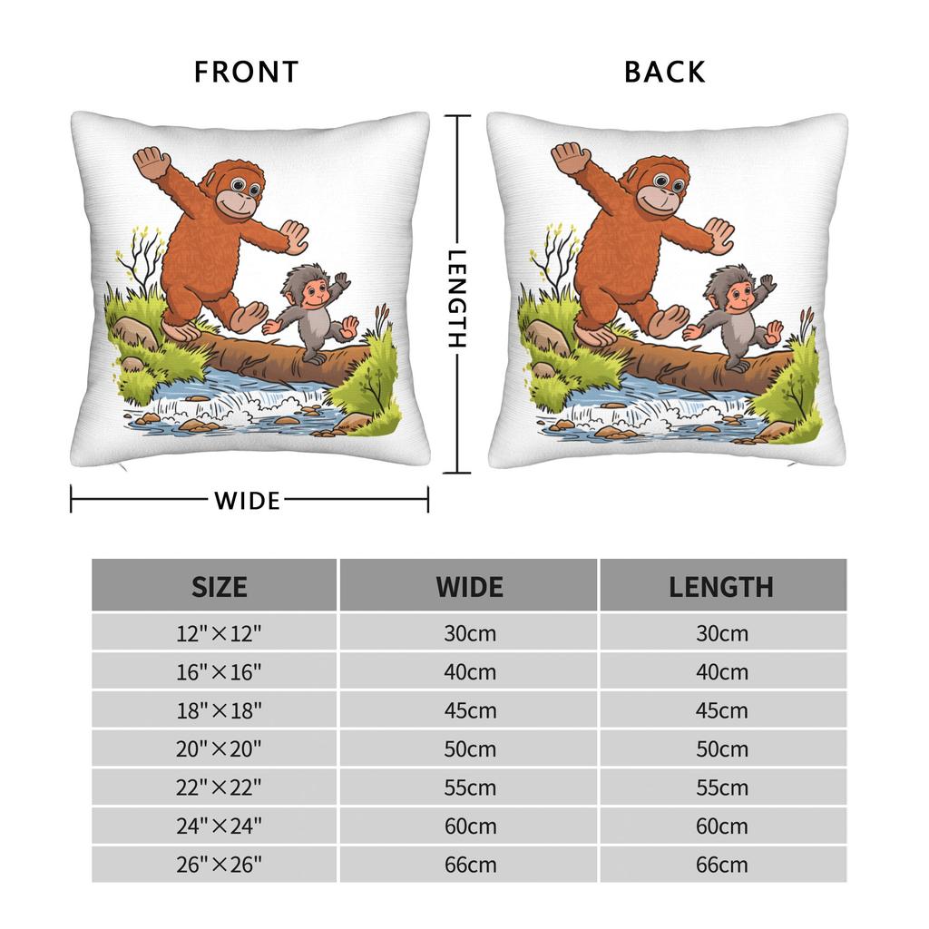 Monkey Punch Pillow Case Cute Funny Pillow Cover Design Pillowcases For Sofa Car Home Decor