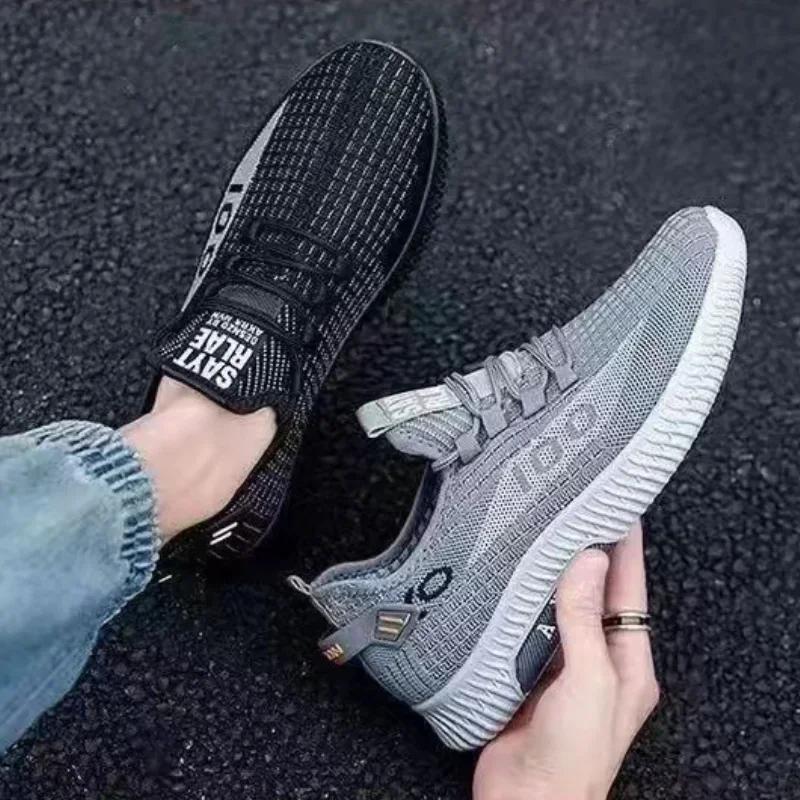 Męskie Sneakersy Letnie Lekkie Deodorant Męskie Buty Oddychające Siateczkowe Sneakersy Wygodne Modne Wszechstronne Buty Męskie Zapatillas
