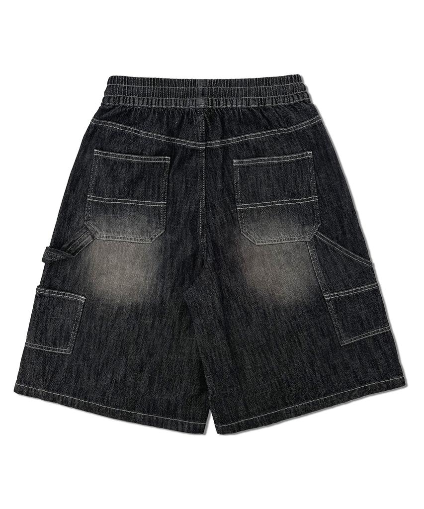 Eonoideu Utility Bermuda Carpenter Denim Shorts Lq7Du476_Black