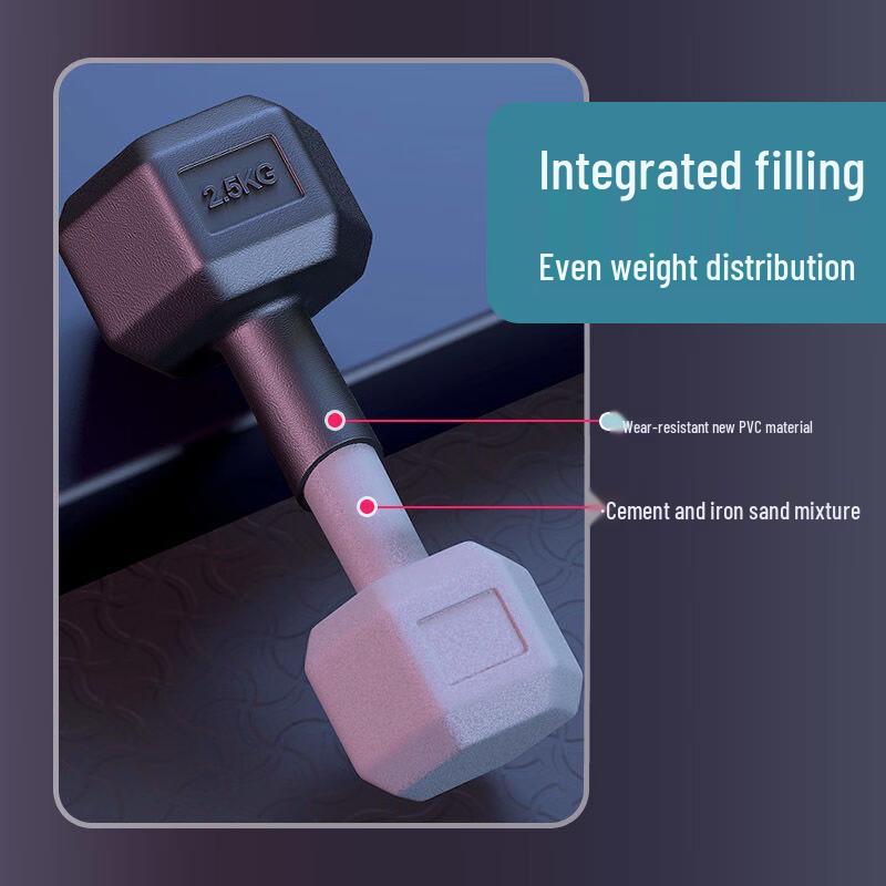 Yuanzu Cement Hexagonal Dumbbell Set