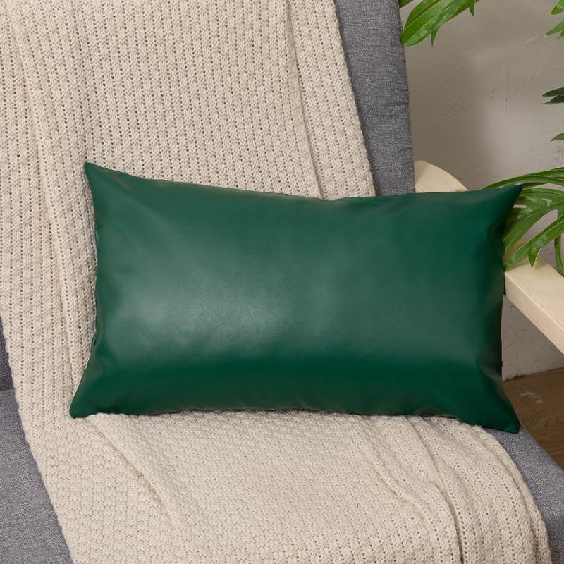 Premium Faux Distressed Leather Cushion Cover Handmade Pillow Case Sofa Bed
