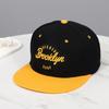 Letter Embroidered Flat-brim Baseball Cap New Universal Polyester Fiber Trendy Street Dance Sun Hat Baseball Cap