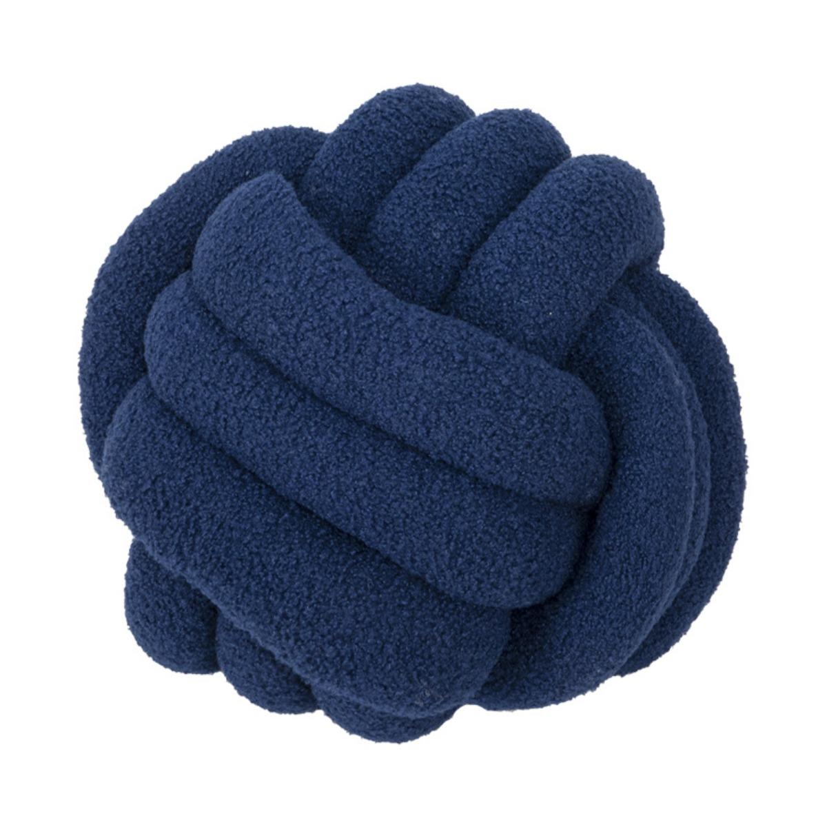 

1 Soft Furry Spherical Pillow, Hand Woven Pillow, Suitable For Sofas, Living Rooms, Bedrooms 22cm темно-синього кольору